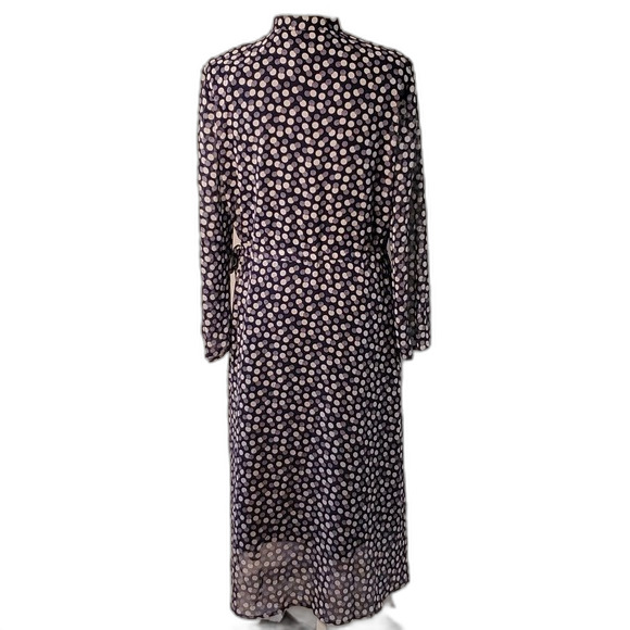 Anne Klein Hi-Low Dress, Sheer- fully lined, Blue & White, Size 8 NWT - Picture 5 of 9